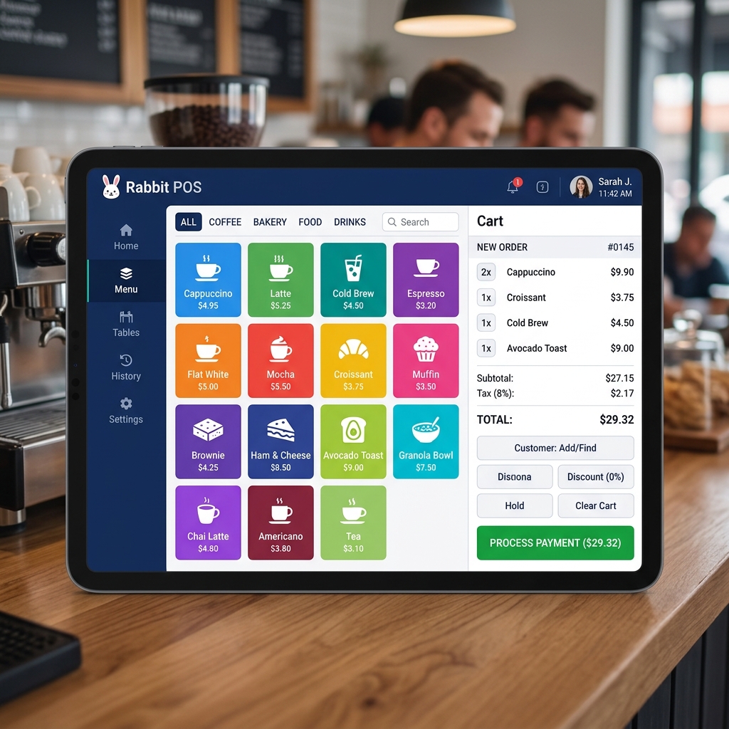 Rabbit POS Mockup